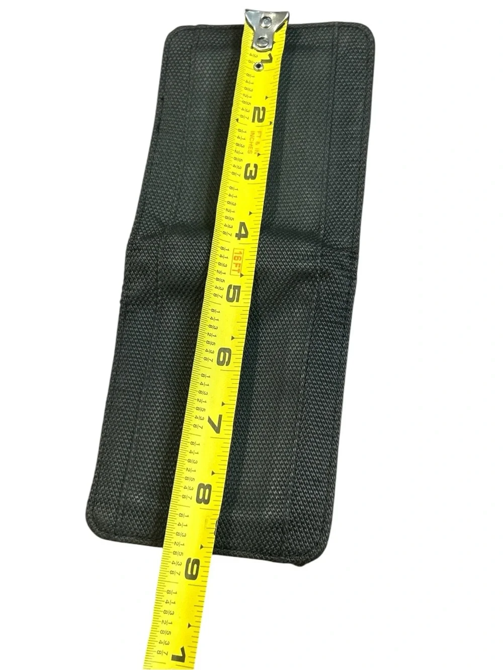 Men's Black-Trim Gray Nylon Bifold Wallet
